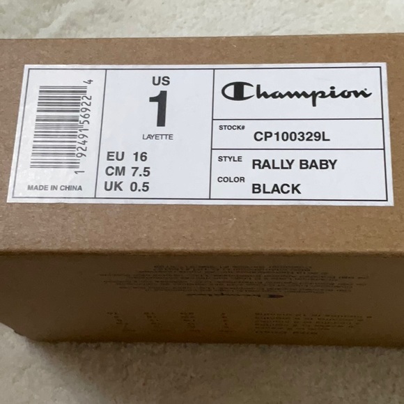 Champion Rally baby soft bottom crib shoes. Size 1. NWOT - Picture 3 of 7